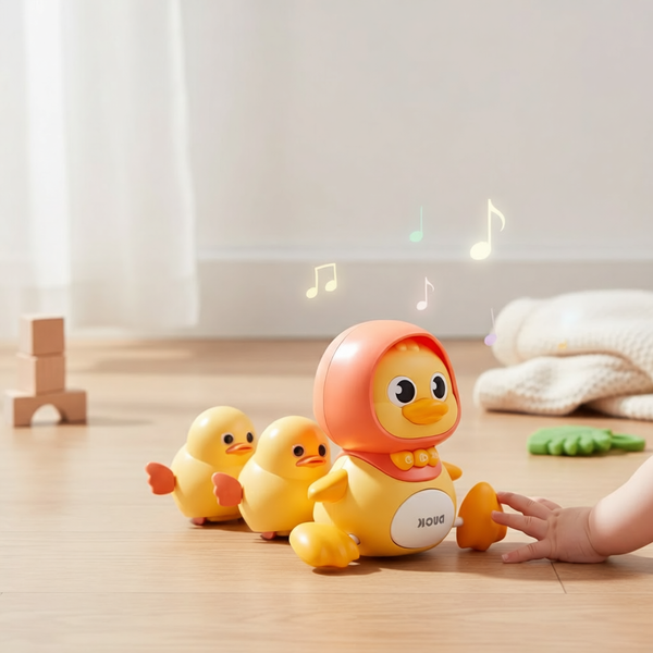 Musical Crawling Duck Toy Set