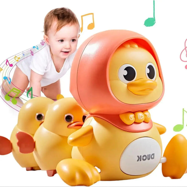 Musical Crawling Duck Toy Set
