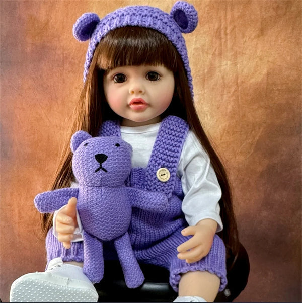 Realistic 50cm Full Silicone Newborn Girl Doll