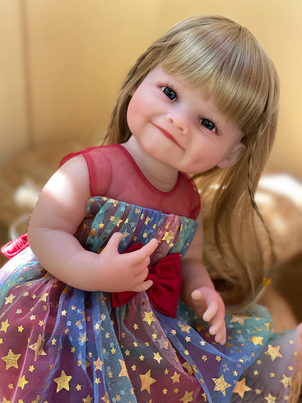 Realistic 53CM Adorable Raya Full Body Vinyl Girl Doll