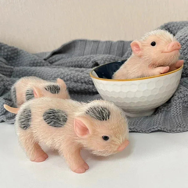 Realistic 5 Inch Soft Silicone Baby Doll Reborn Piglet Mini Doll