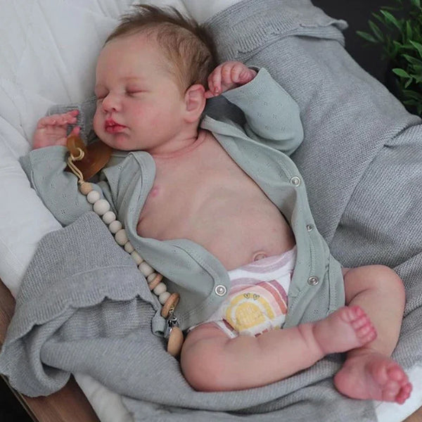 Realistic 49cm Loulou Reborn Baby Girl Doll