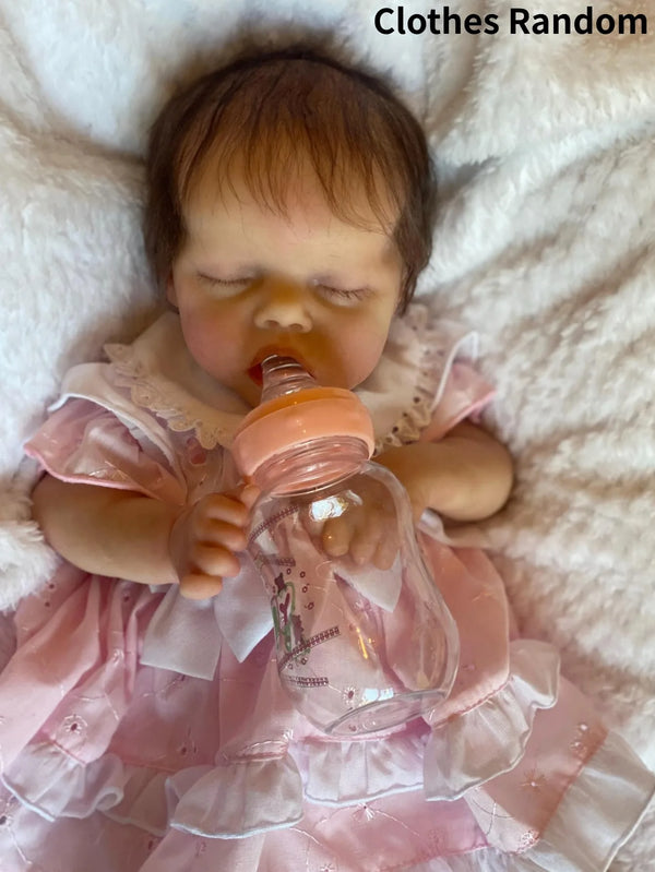 Realistic 18-Inch Full Body Silicone Reborn Baby Doll