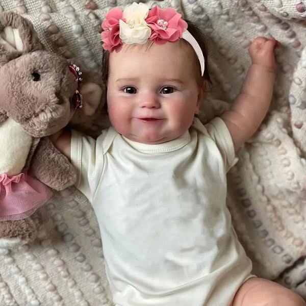 Realistic 50cm Finished Reborn Baby Doll with 3D Skin