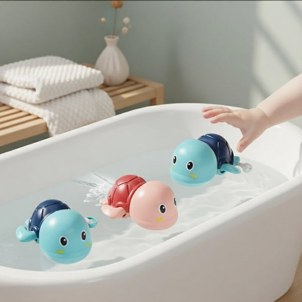 Swimming Turtle & Whale Clockwork Water